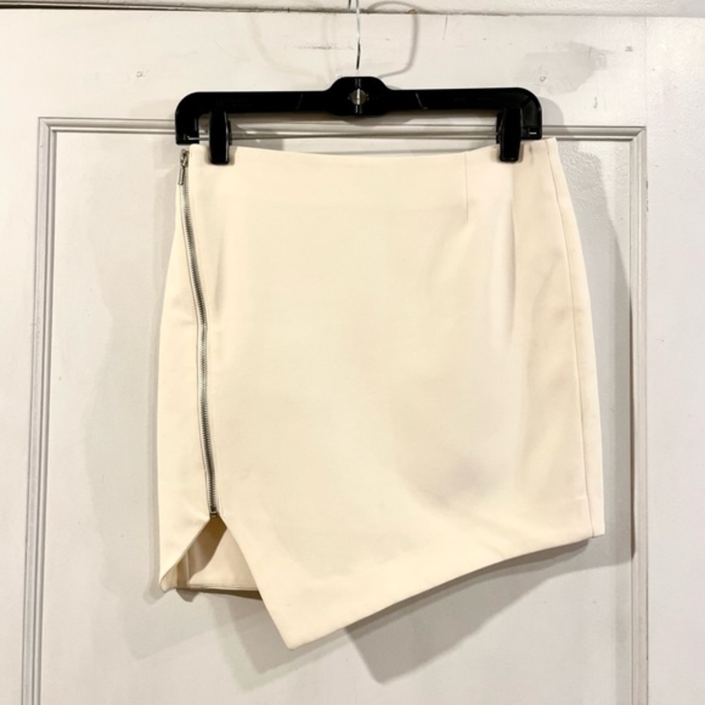 NICHOLAS Angeled Zip Silk Skirt